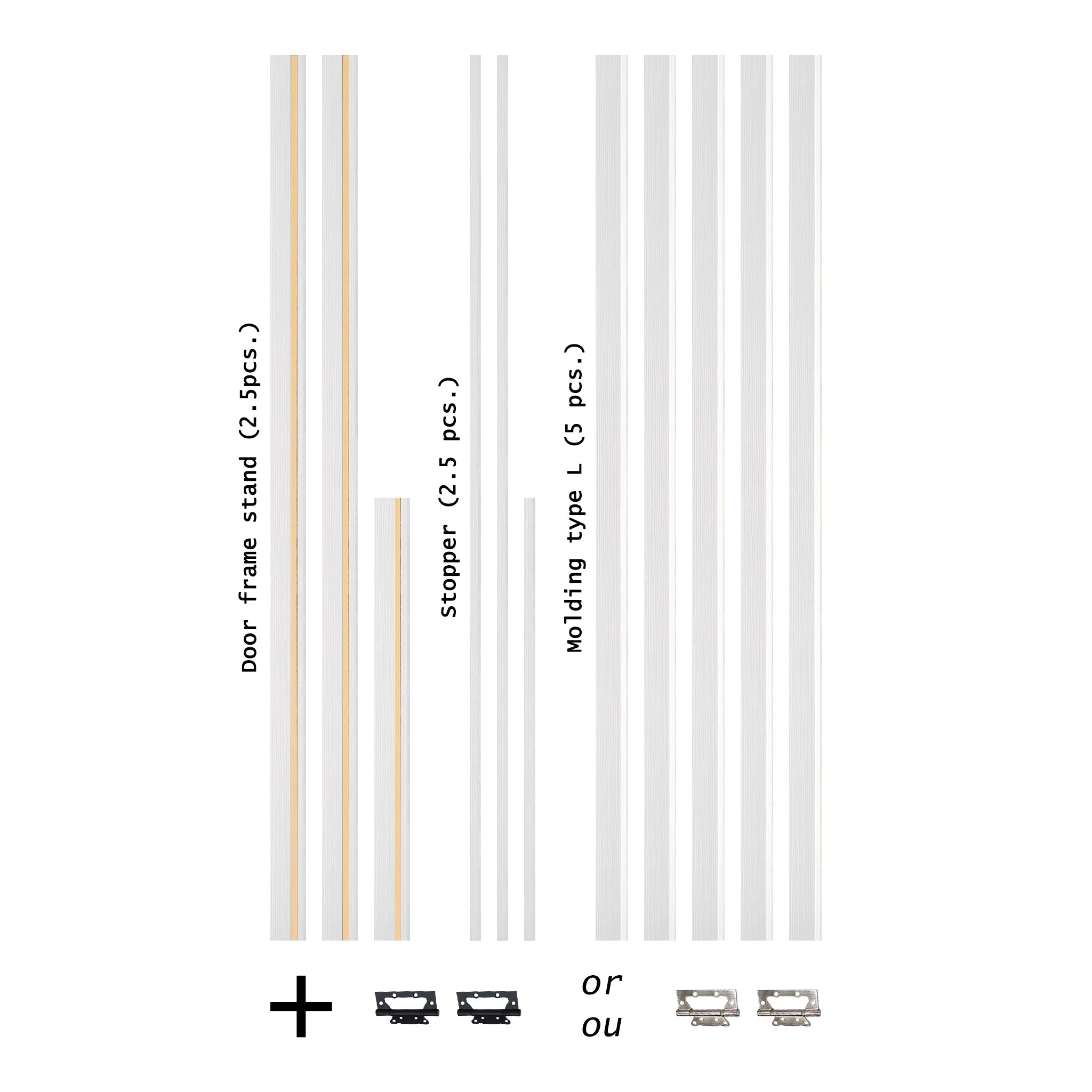 European Adjustable Door Frame XTS - 01 for 2" x 3" wall