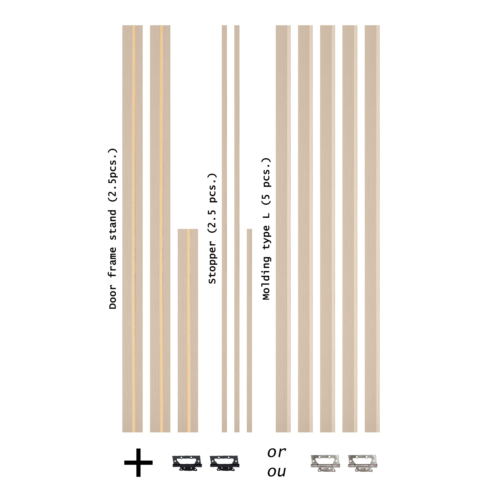 European Adjustable Door Frame XTM - 05 - Single for 2" x 4" wall