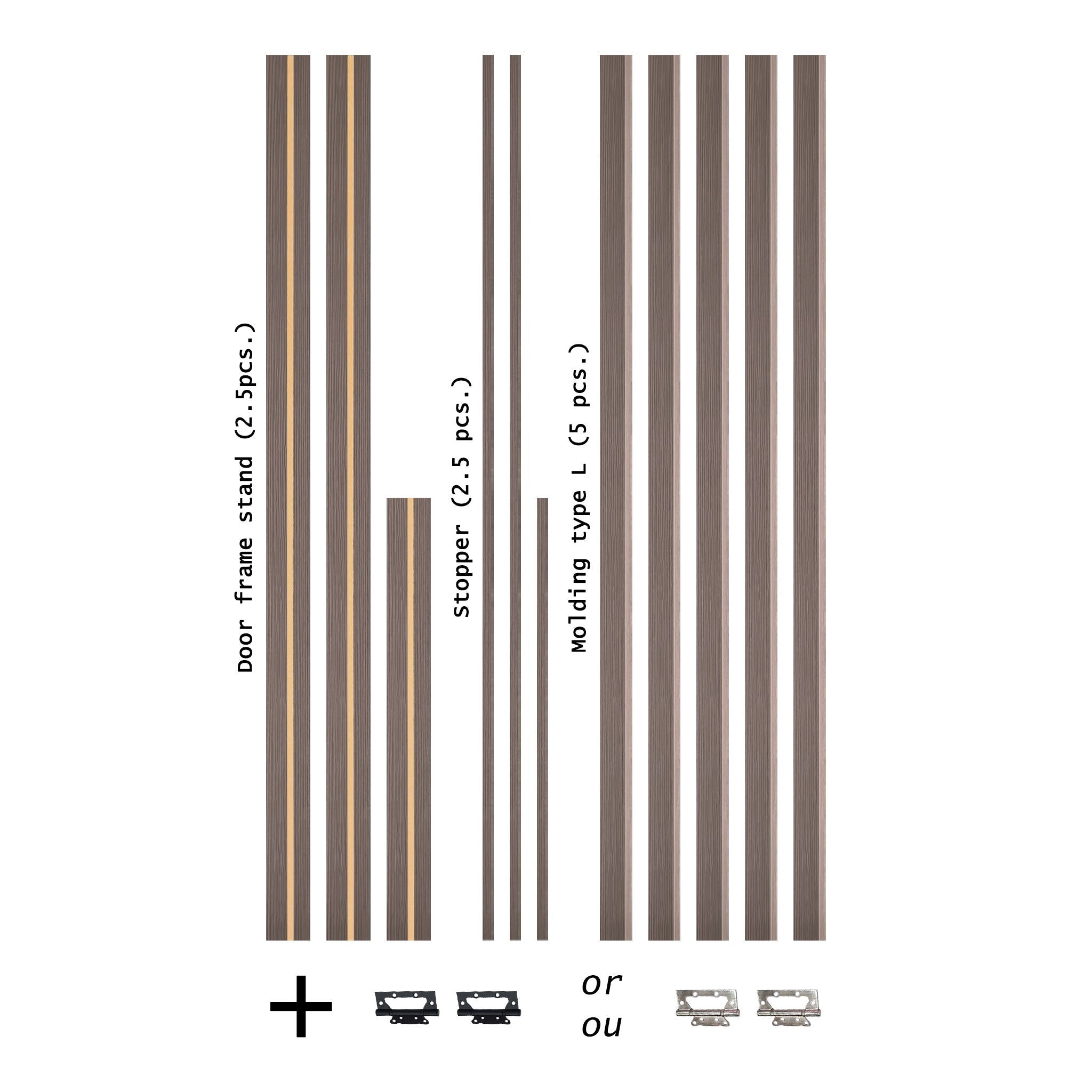 European Adjustable Door Frame XTM - 08 - Single for 2" x 4" wall