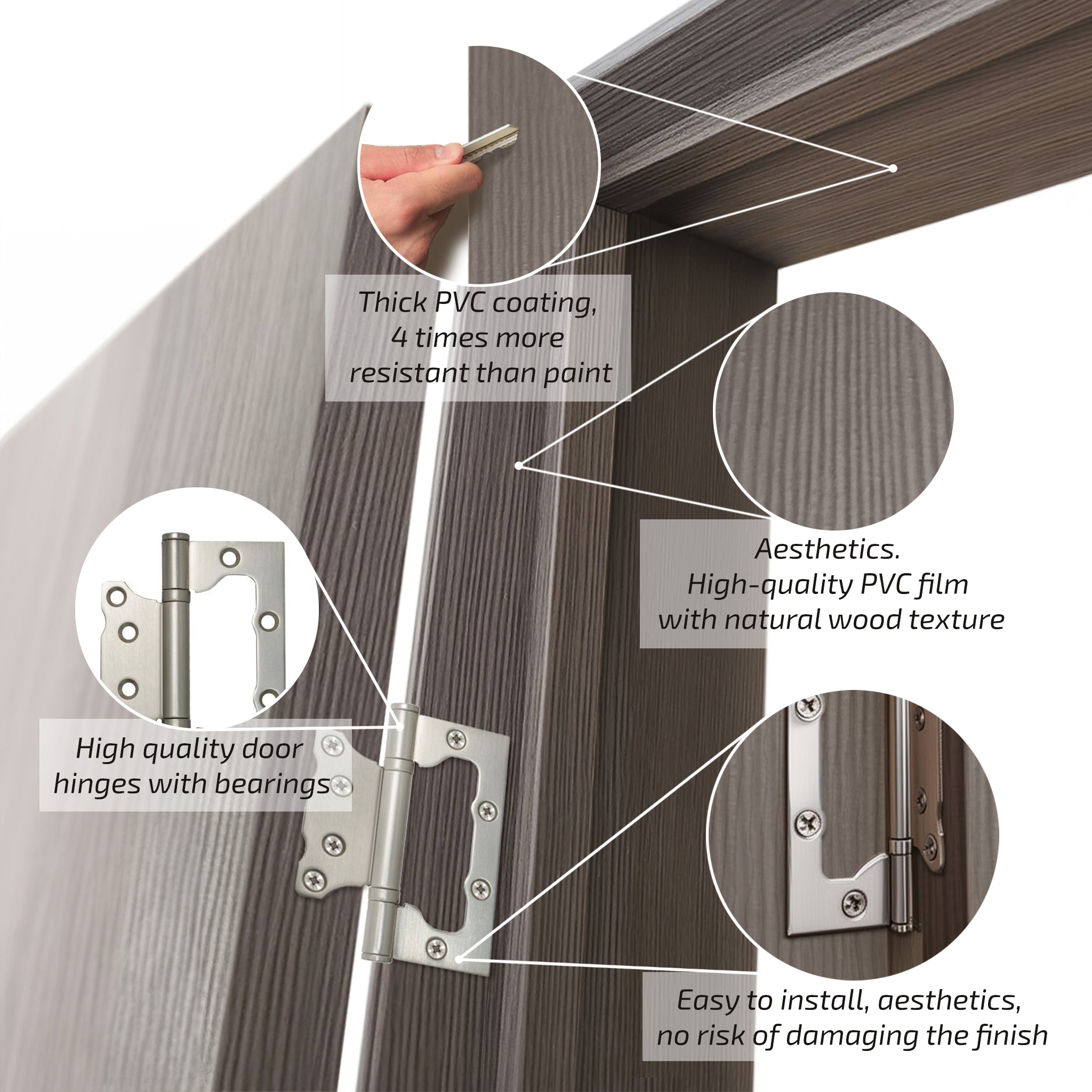 European Adjustable Door Frame XTM - 08 - Double for 2" x 4" wall