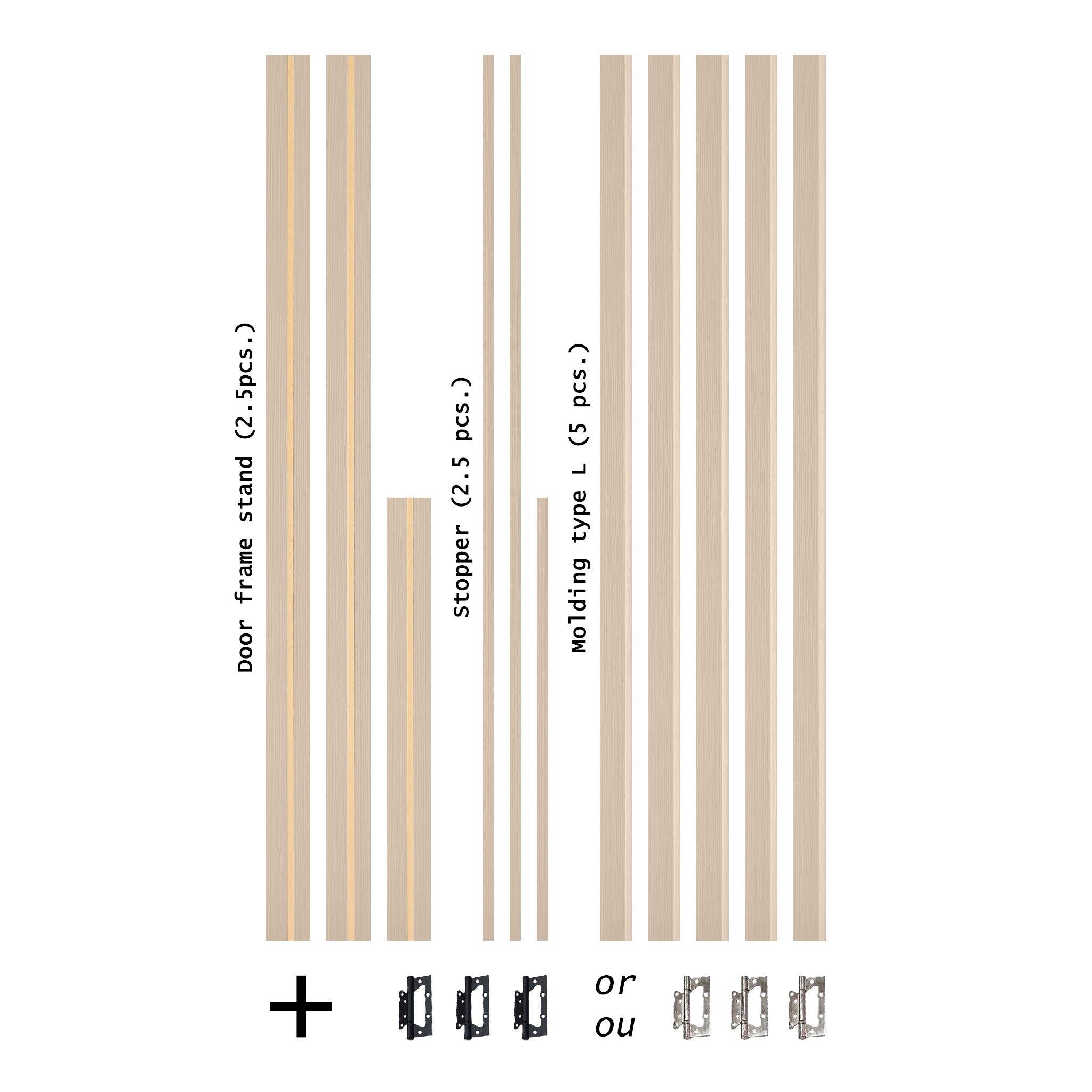 European Adjustable Door Frame XTM - 05 - Single for 2" x 4" wall