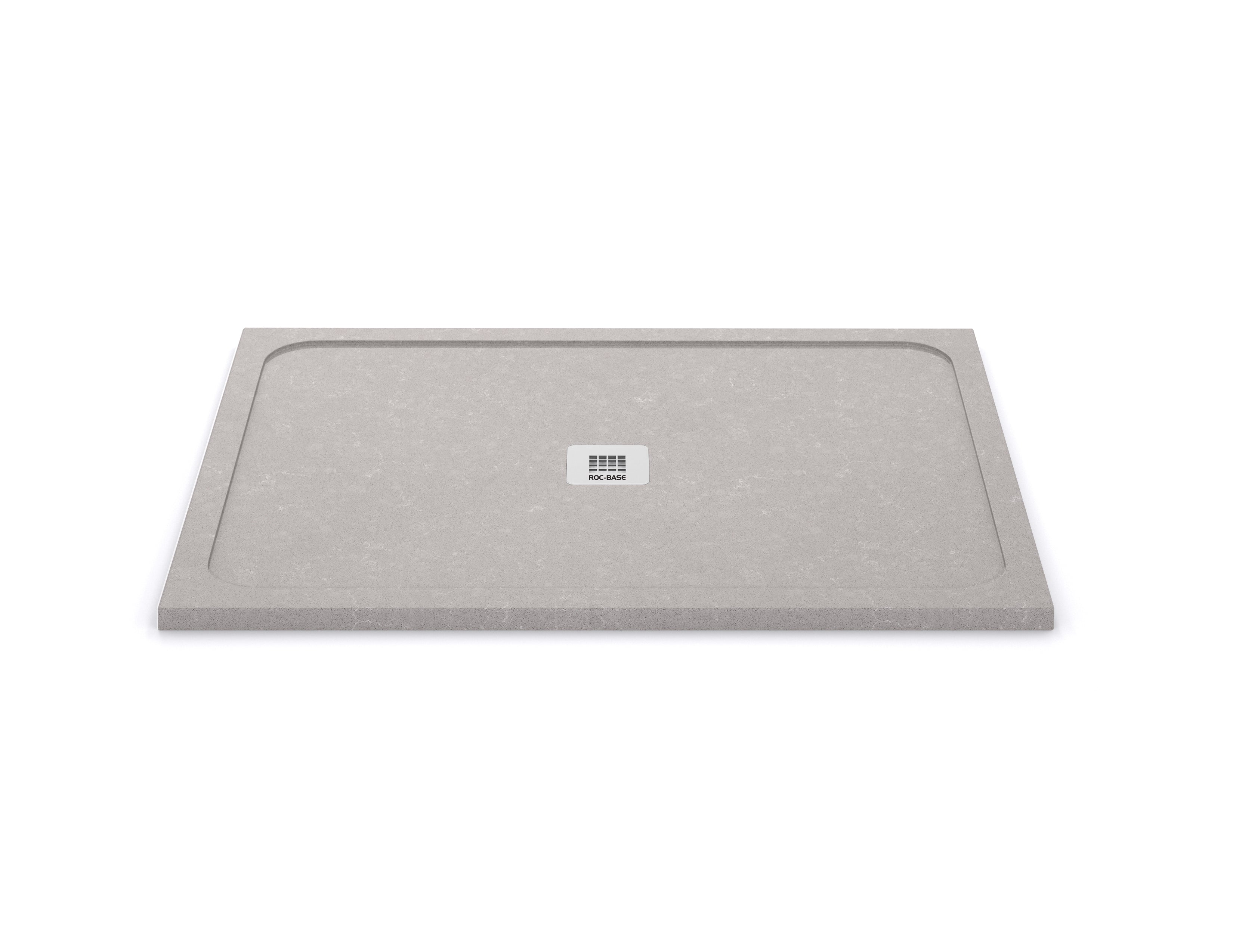 Rocbase Centro Shower Base - Uptown Grey Quartz