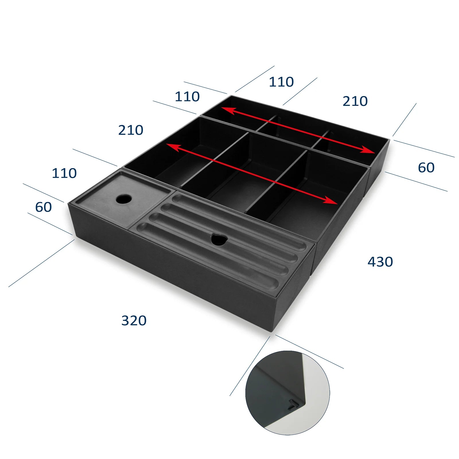 Tirry - drawer organizer (kit)