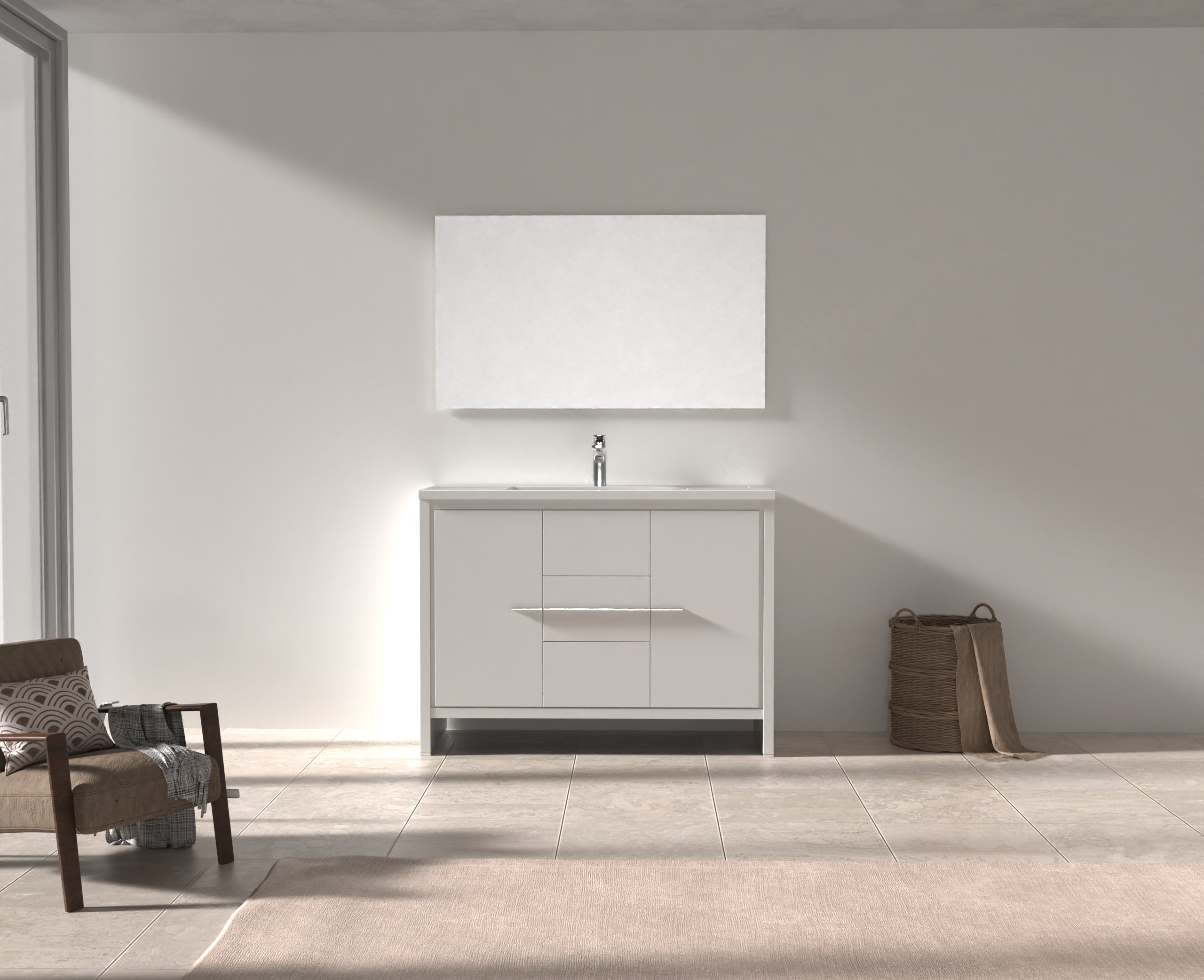 Monako 48" - High Gloss White