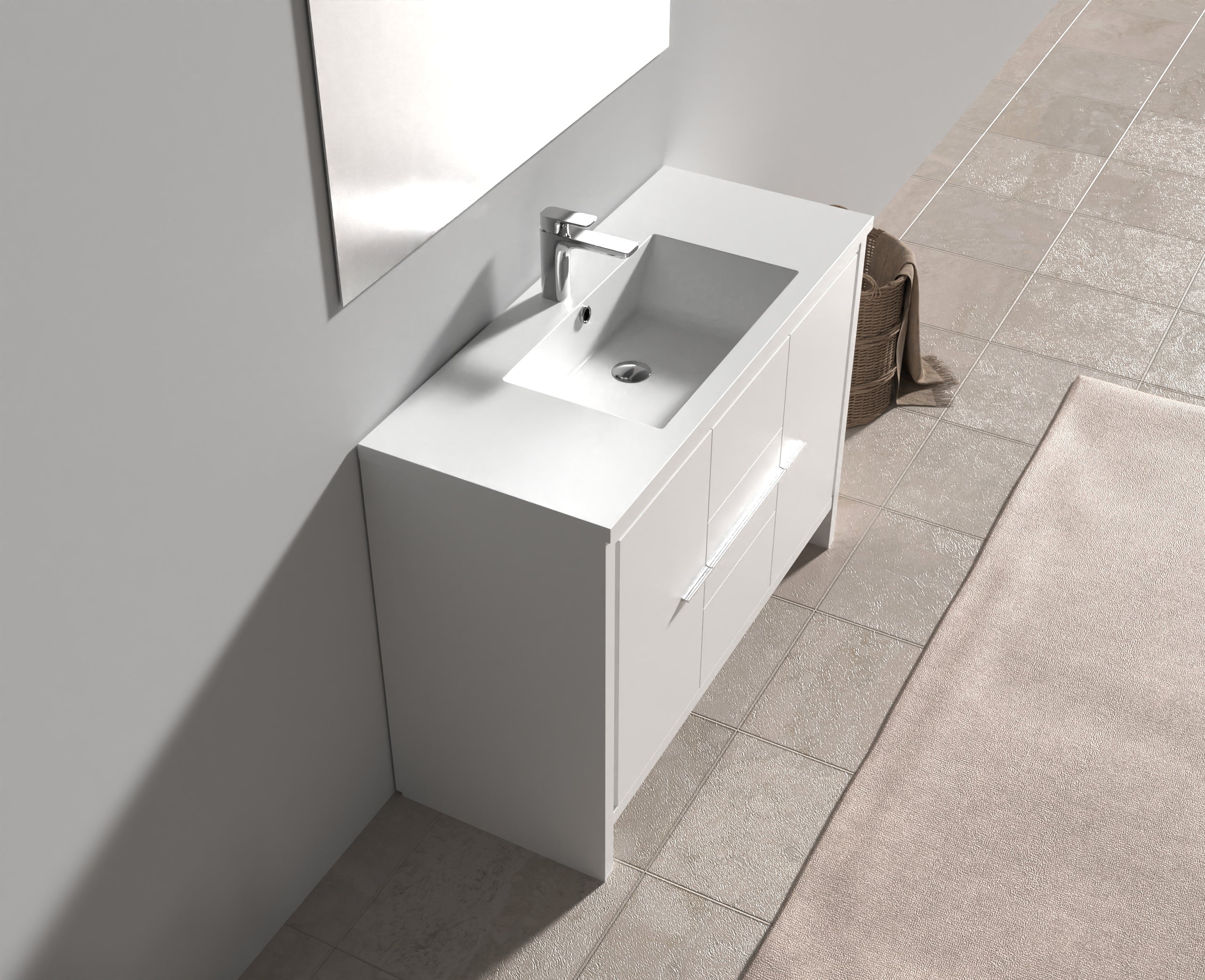 Monako 48" - High Gloss White