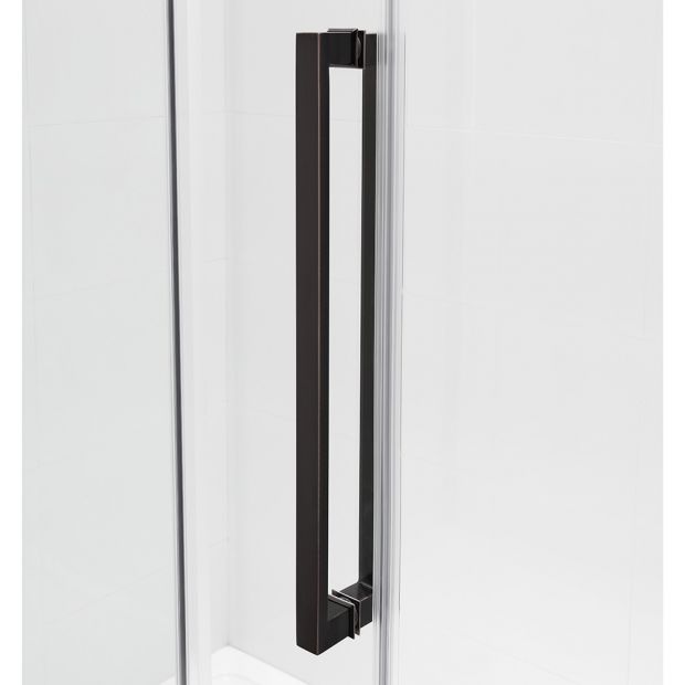 Camber Black - Shower Side Panel & Base Included (No Linear Drain)