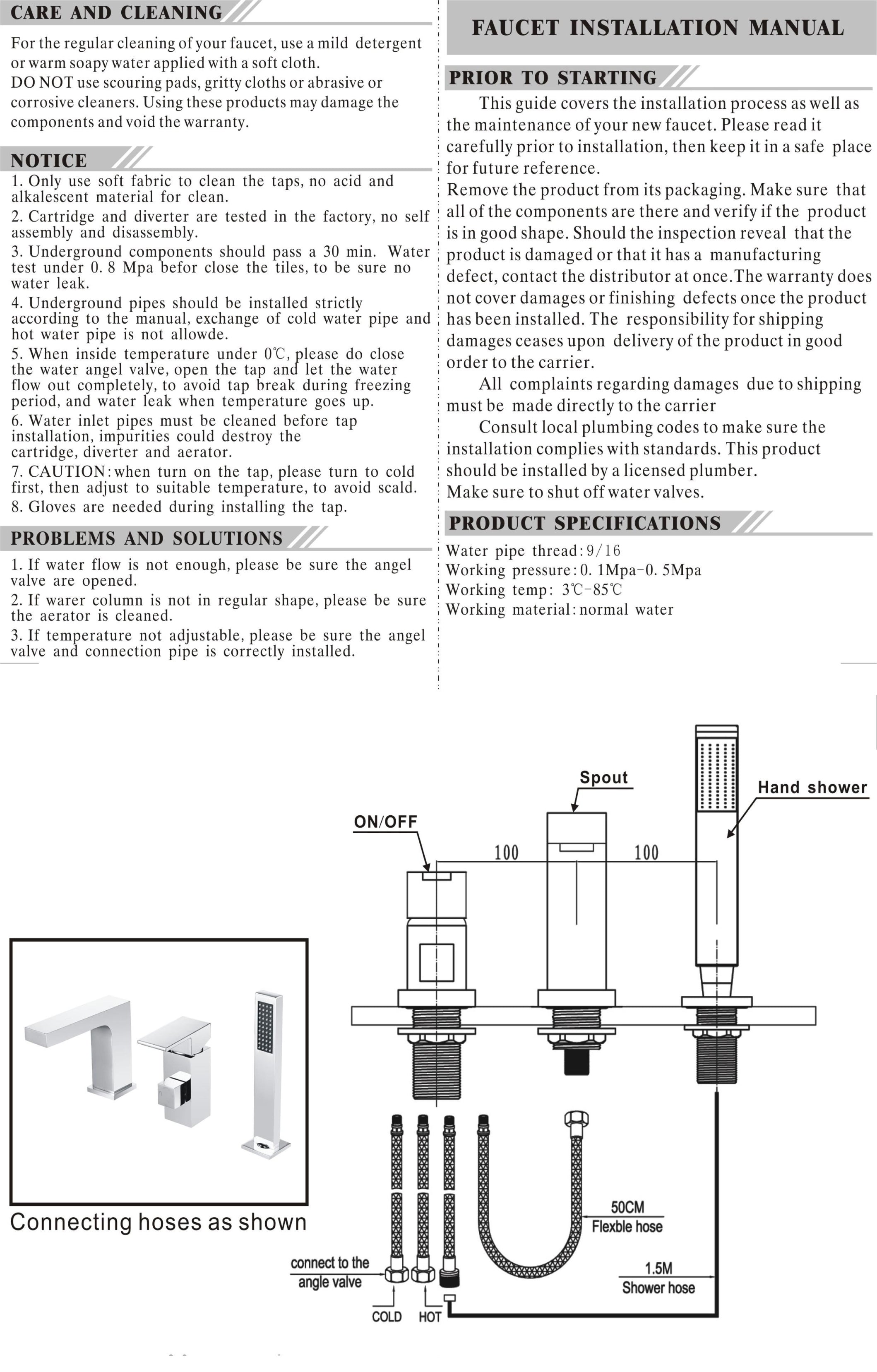 Frasier - Deck-Mounted Bath Faucet