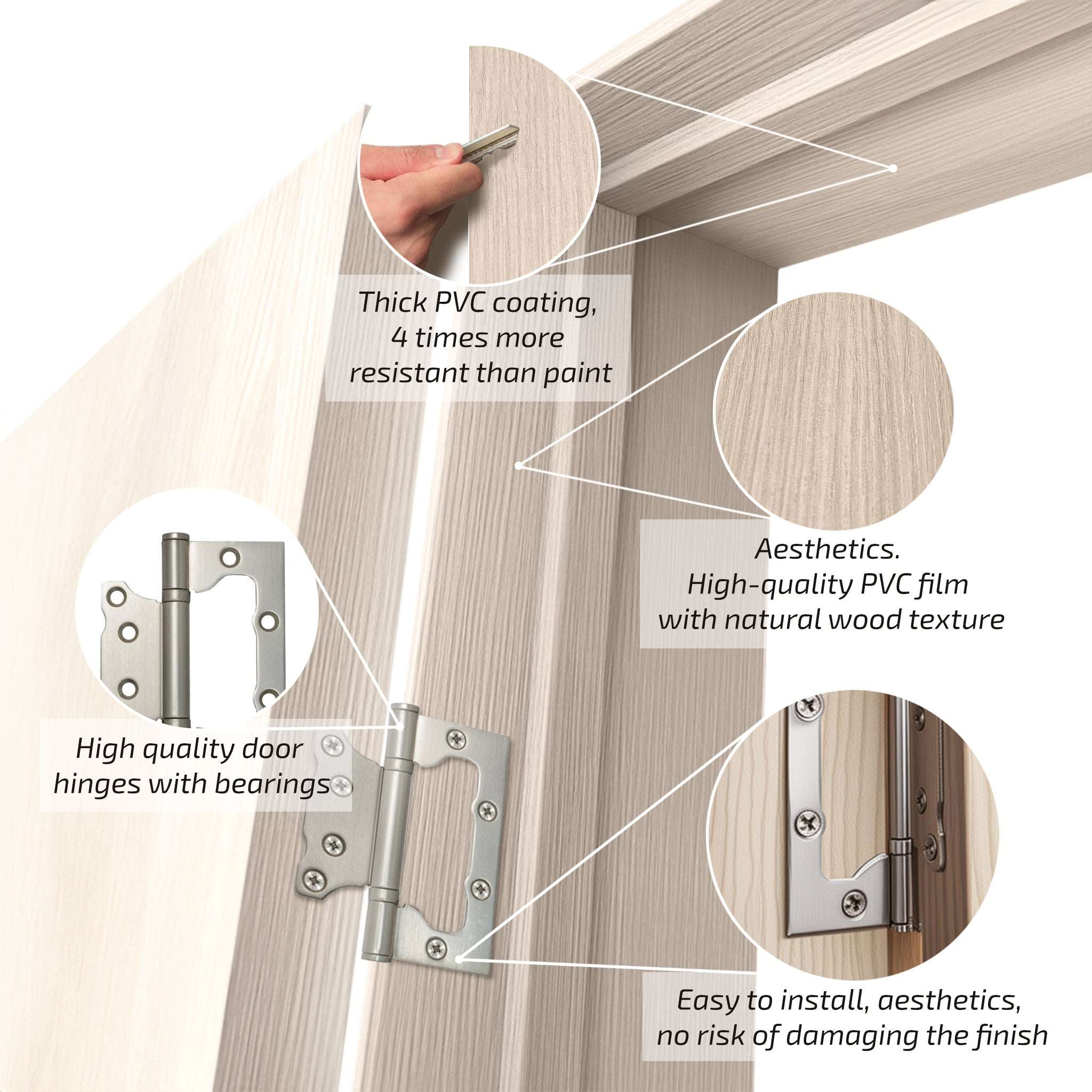 European Adjustable Door Frame XTS - 05 - Double for 2" x 3" wall