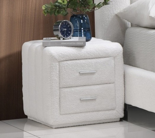 IF-5101 - Nightstand (White Teddy Bear Fabric)