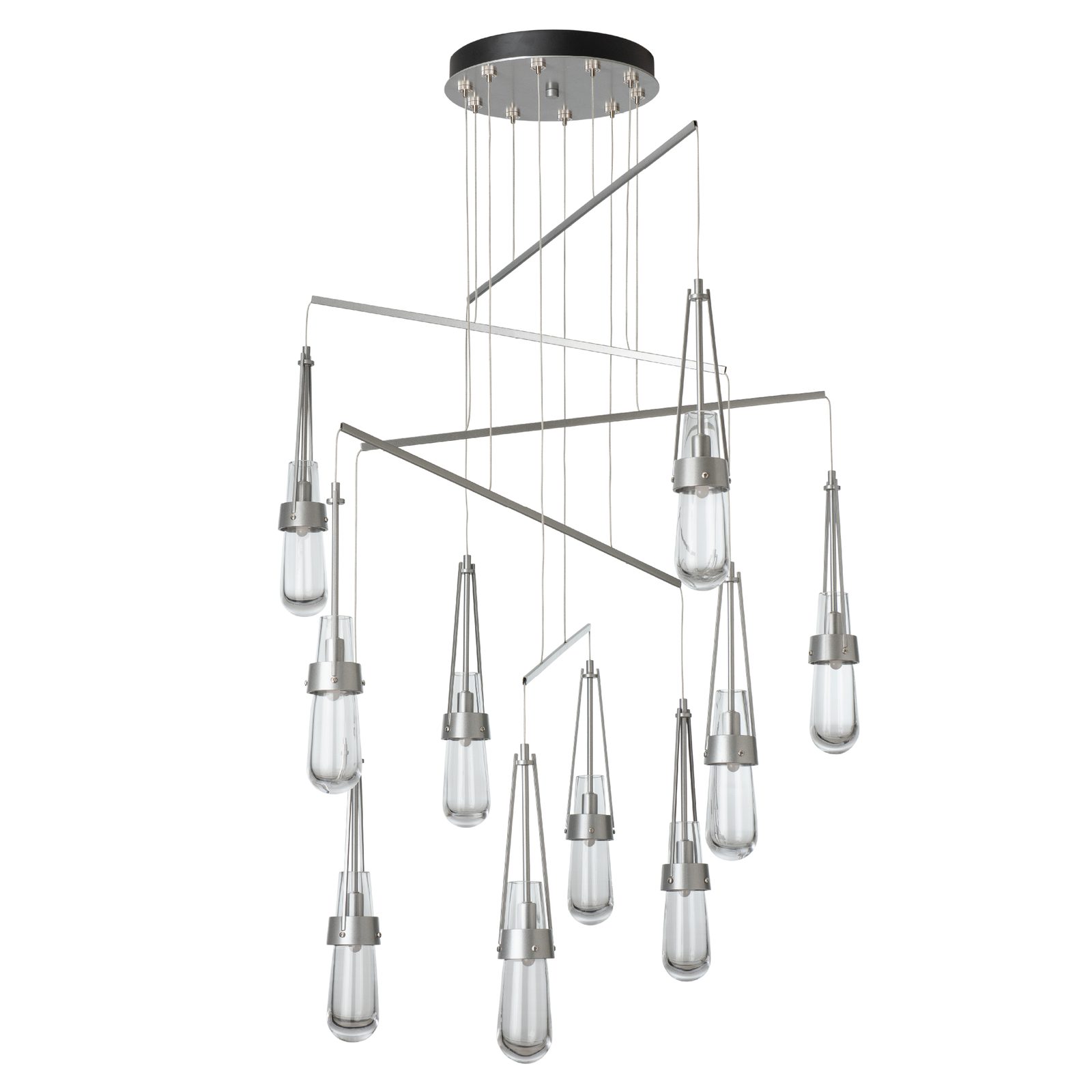 Link 10-Light Clear Glass Mobile Pendant