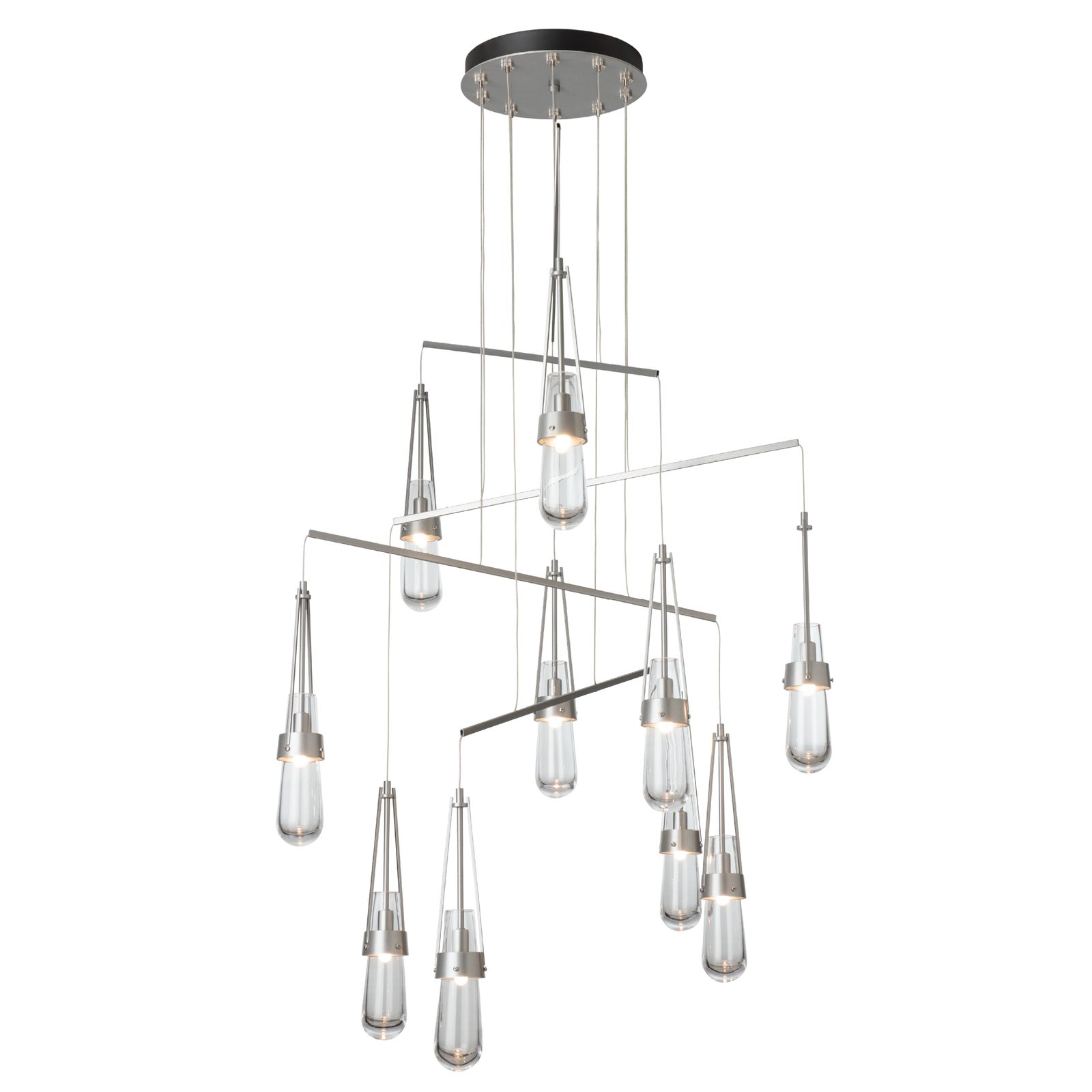 Link 10-Light Clear Glass Mobile Pendant