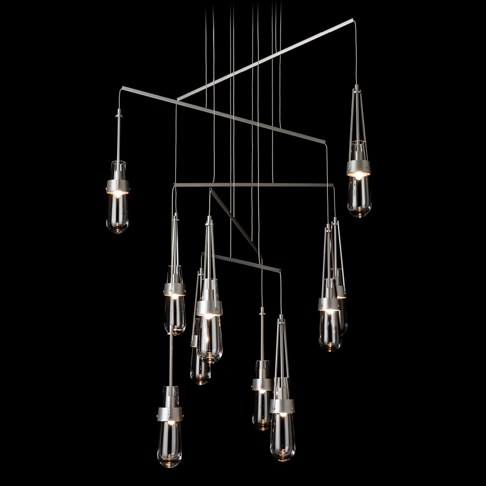 Link 10-Light Clear Glass Mobile Pendant