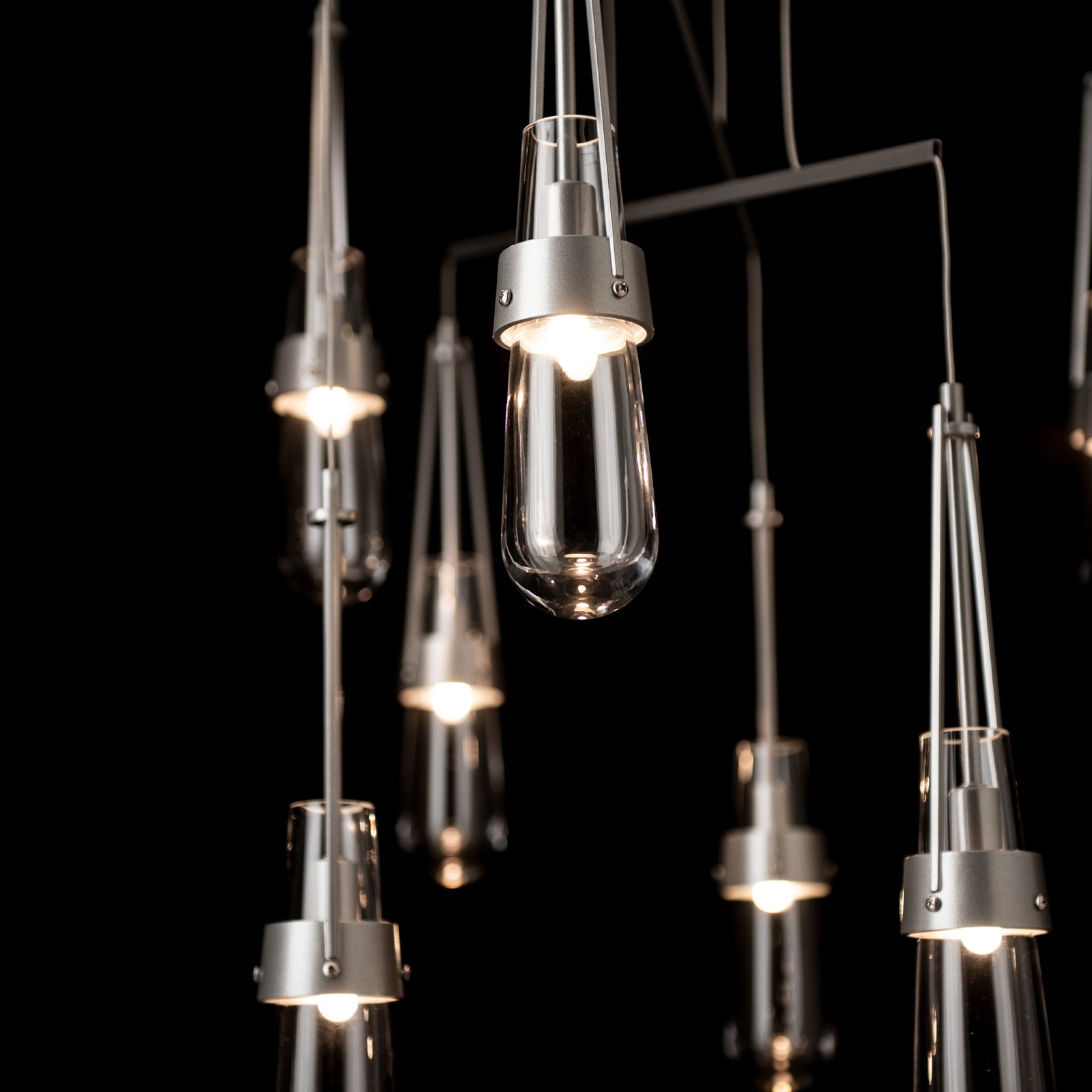 Link 10-Light Clear Glass Mobile Pendant