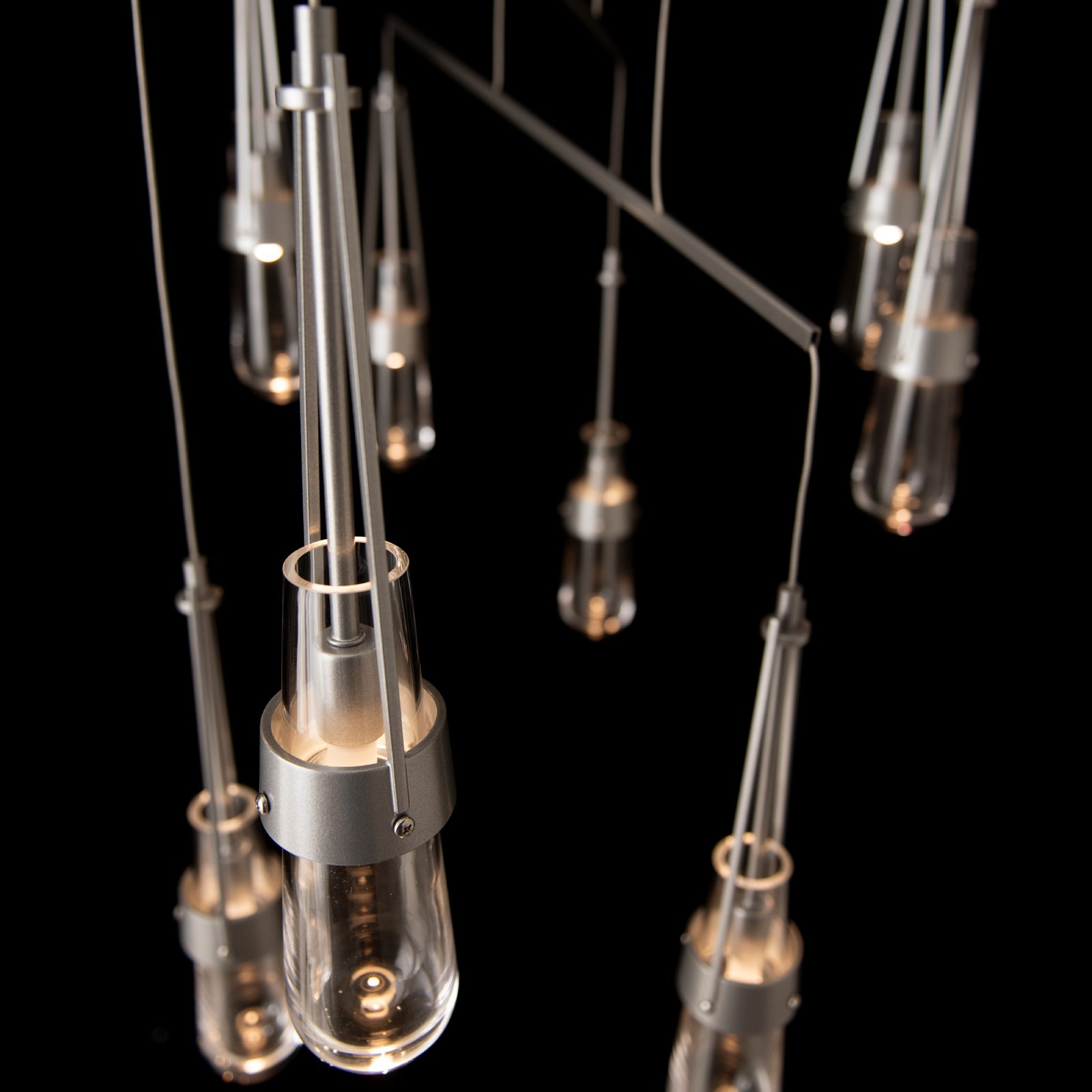 Link 10-Light Clear Glass Mobile Pendant