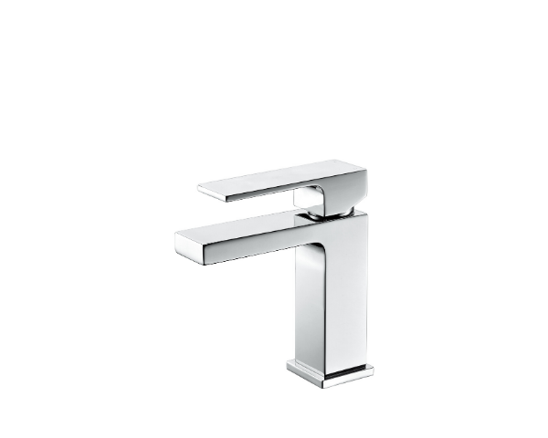Robinet de salle de bains monobloc carré