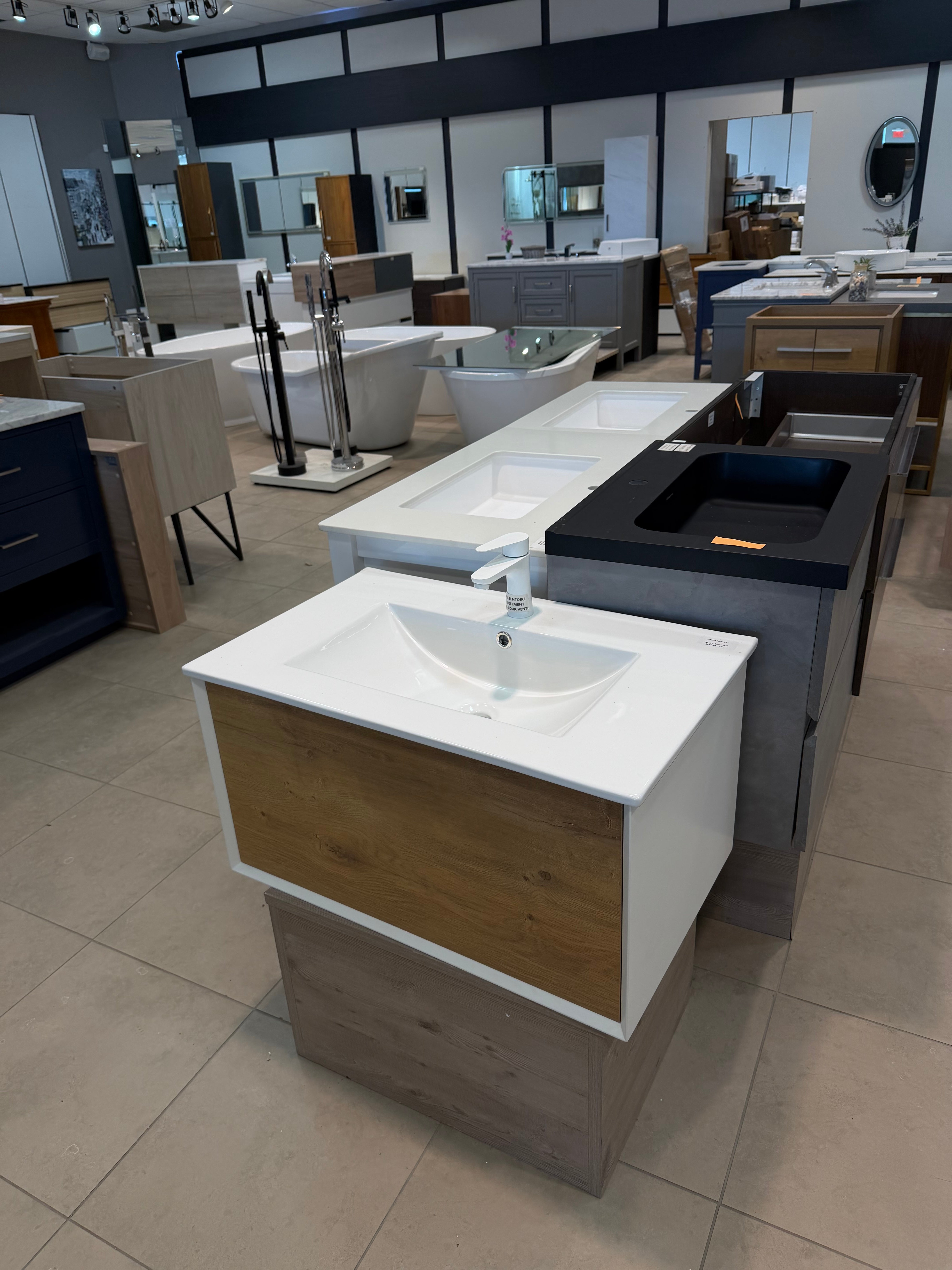 Vanité 30 pouces modèle plancher