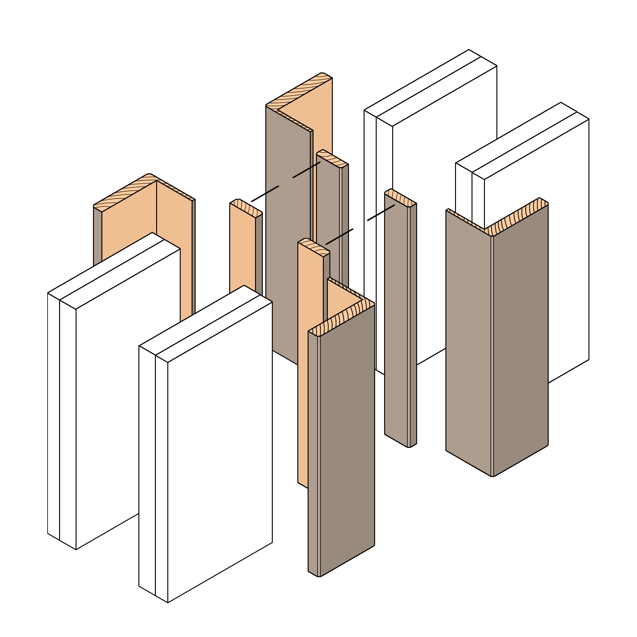 Pocket Door Frame XPF-08 Double