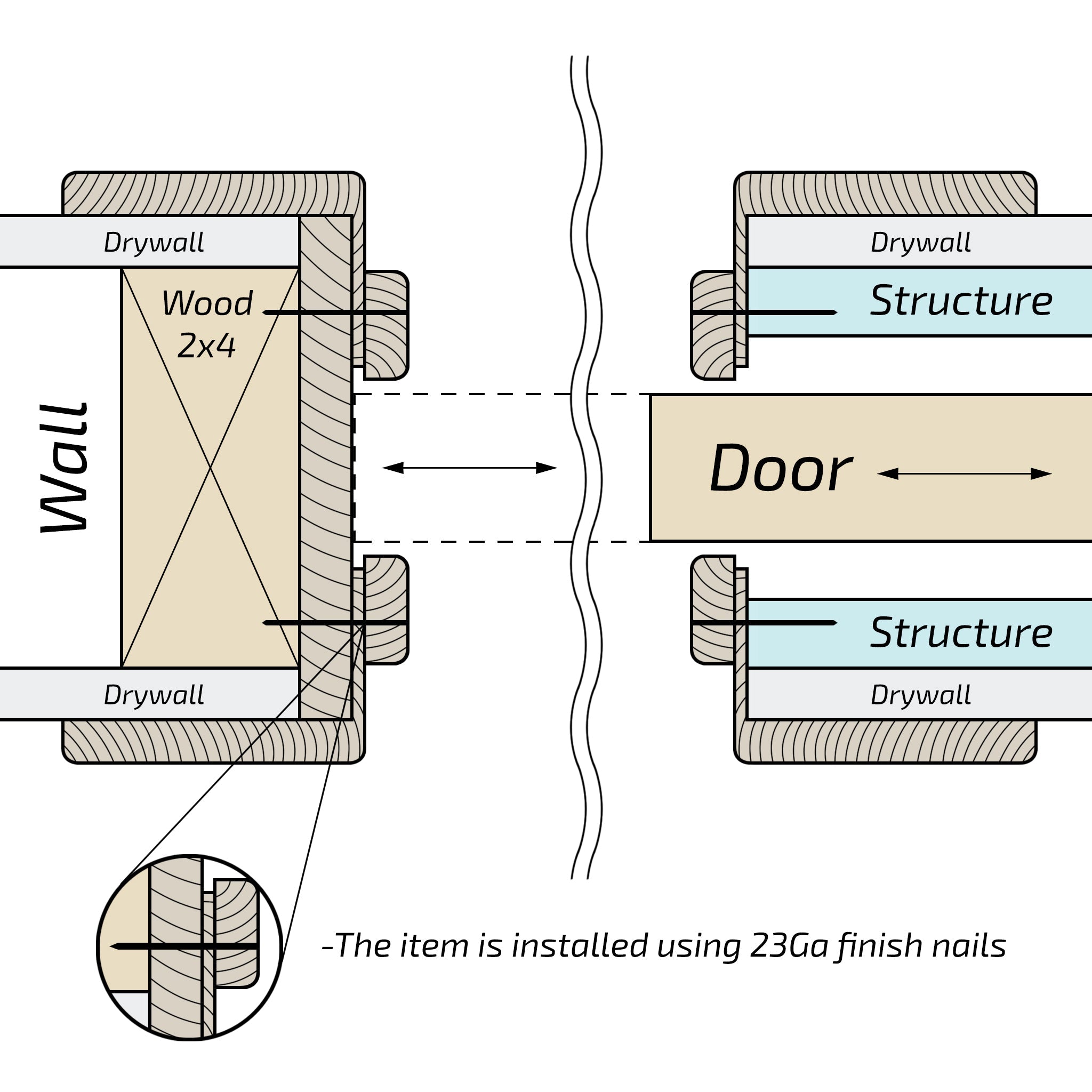 Pocket Door Frame XPF-08 Single