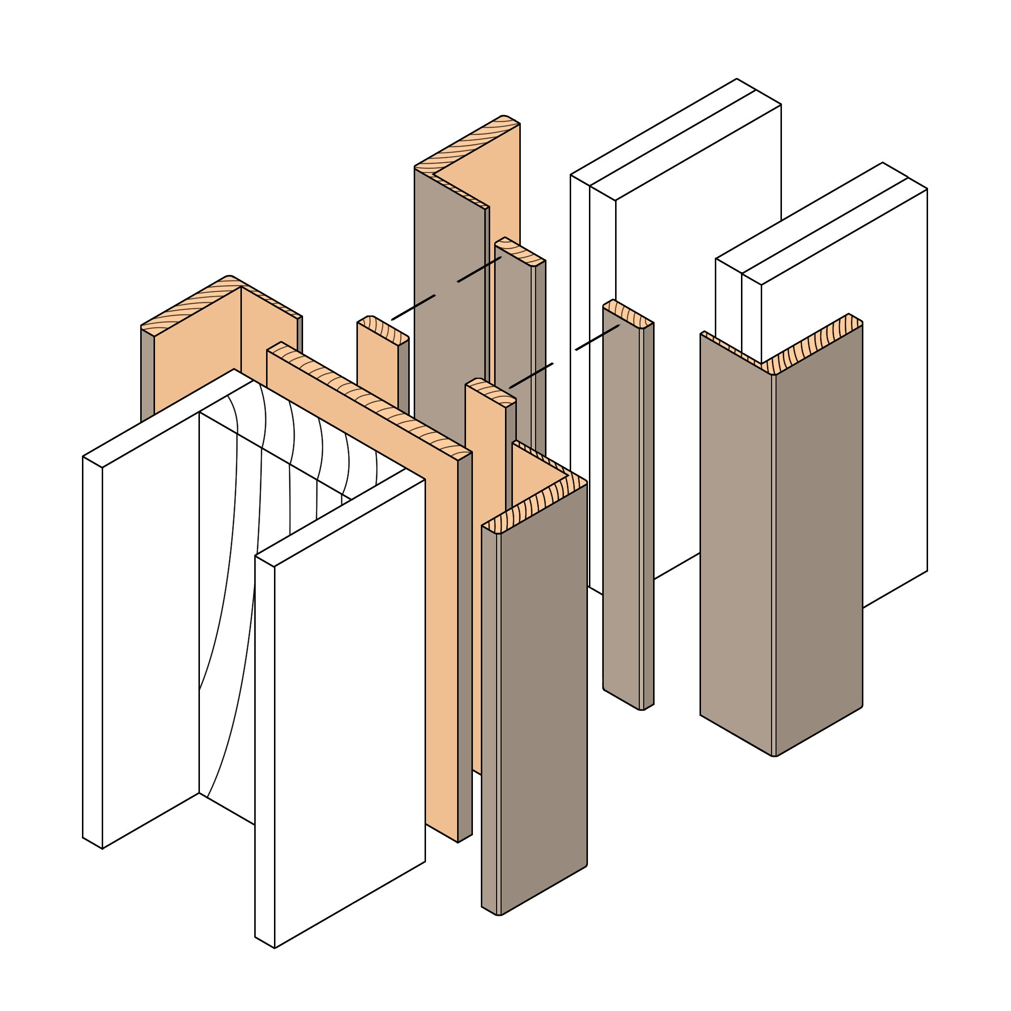 Pocket Door Frame XPF-08 Single