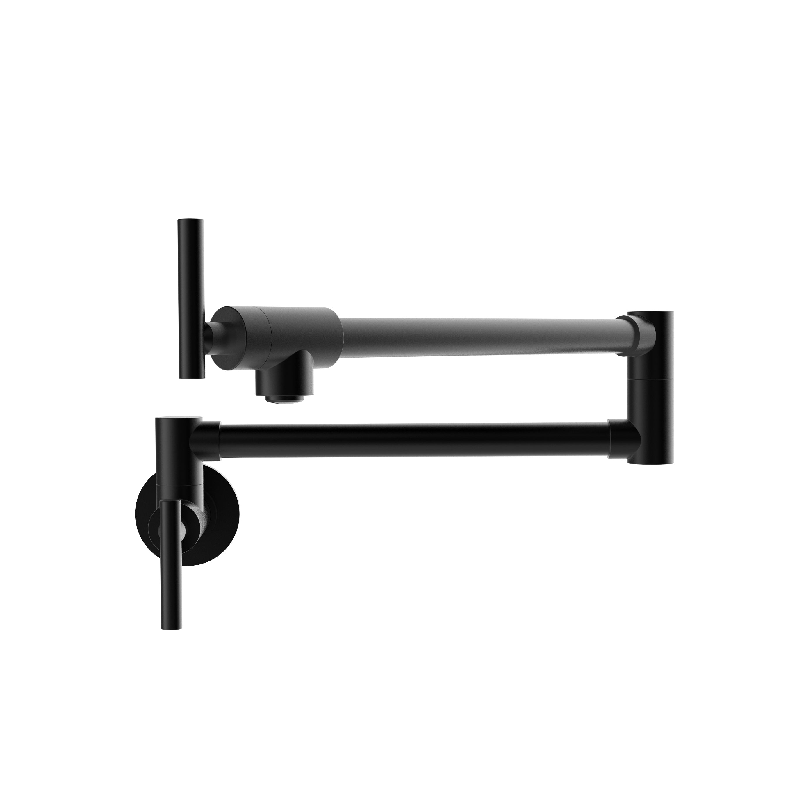 Pot filler faucet for kitchen in brushed nickel